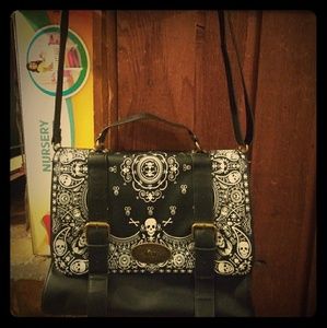 Leather Scull Bag